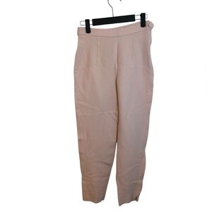 Moschino High Waisted Baby Pink Tapered Ankle Pants